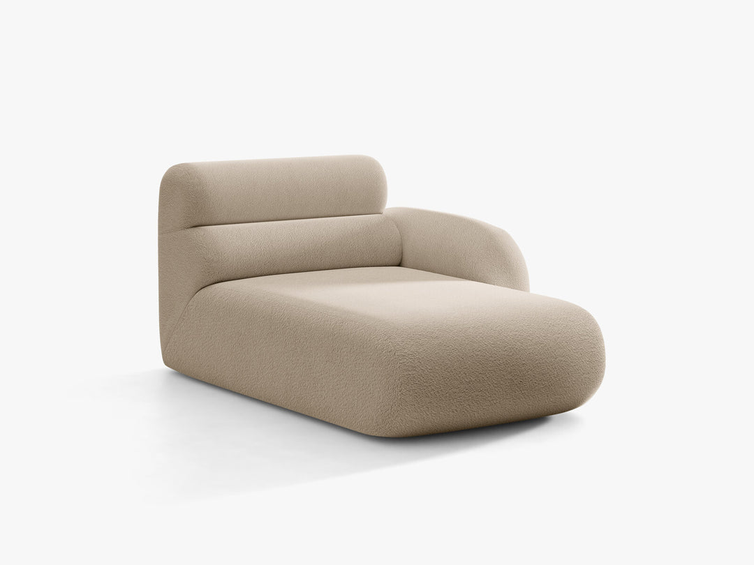 Micadoni Neo Chaiselongue Rechts Boucle Baloo Beige