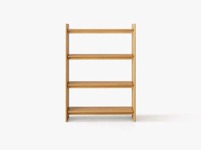Micadoni Charlotte Bücherregal Eiche Natur 170 cm