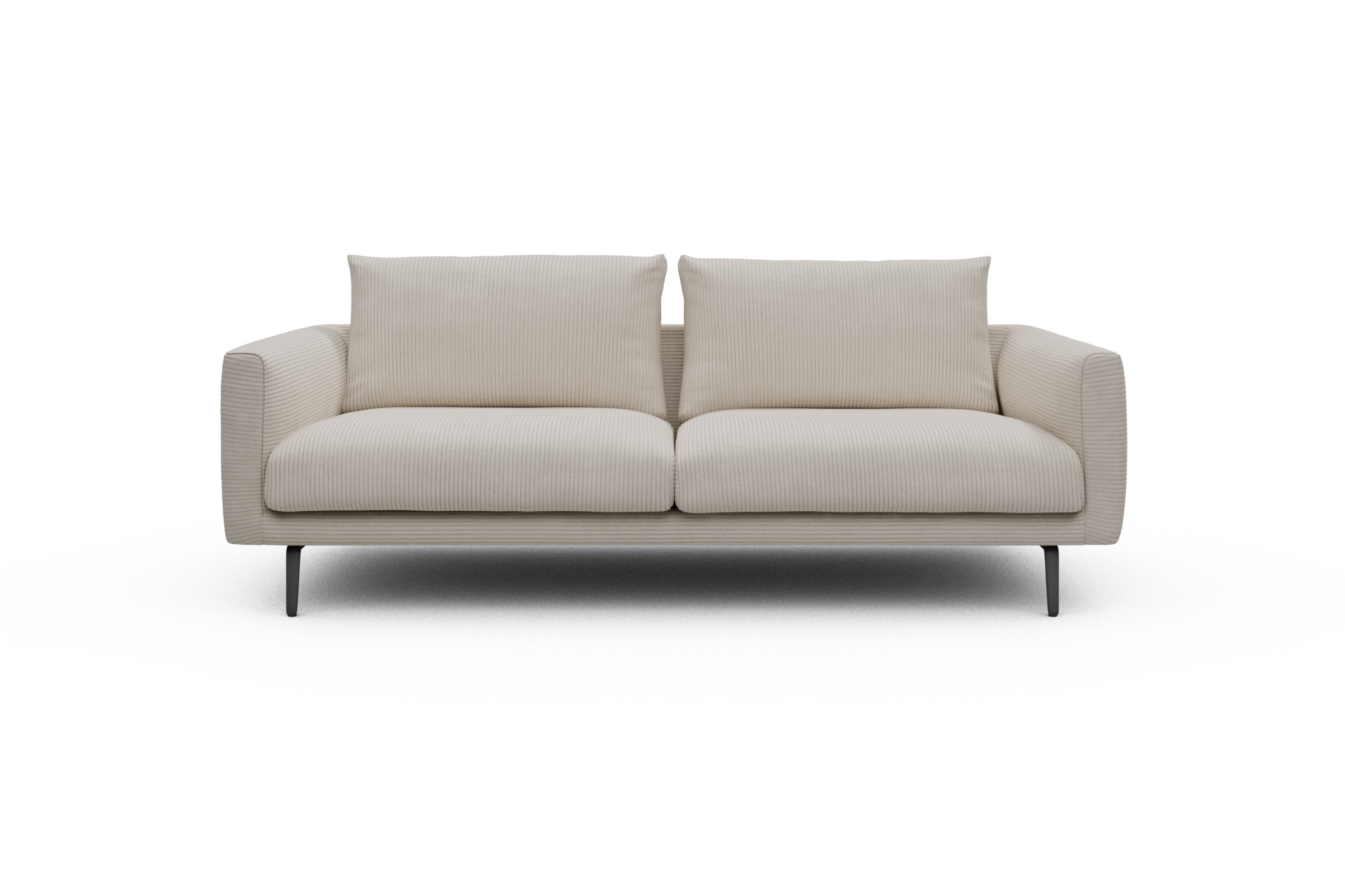 Skandi Home Sofa Karl 3-Sitzer Corduroy-Ivory moebelfaktor