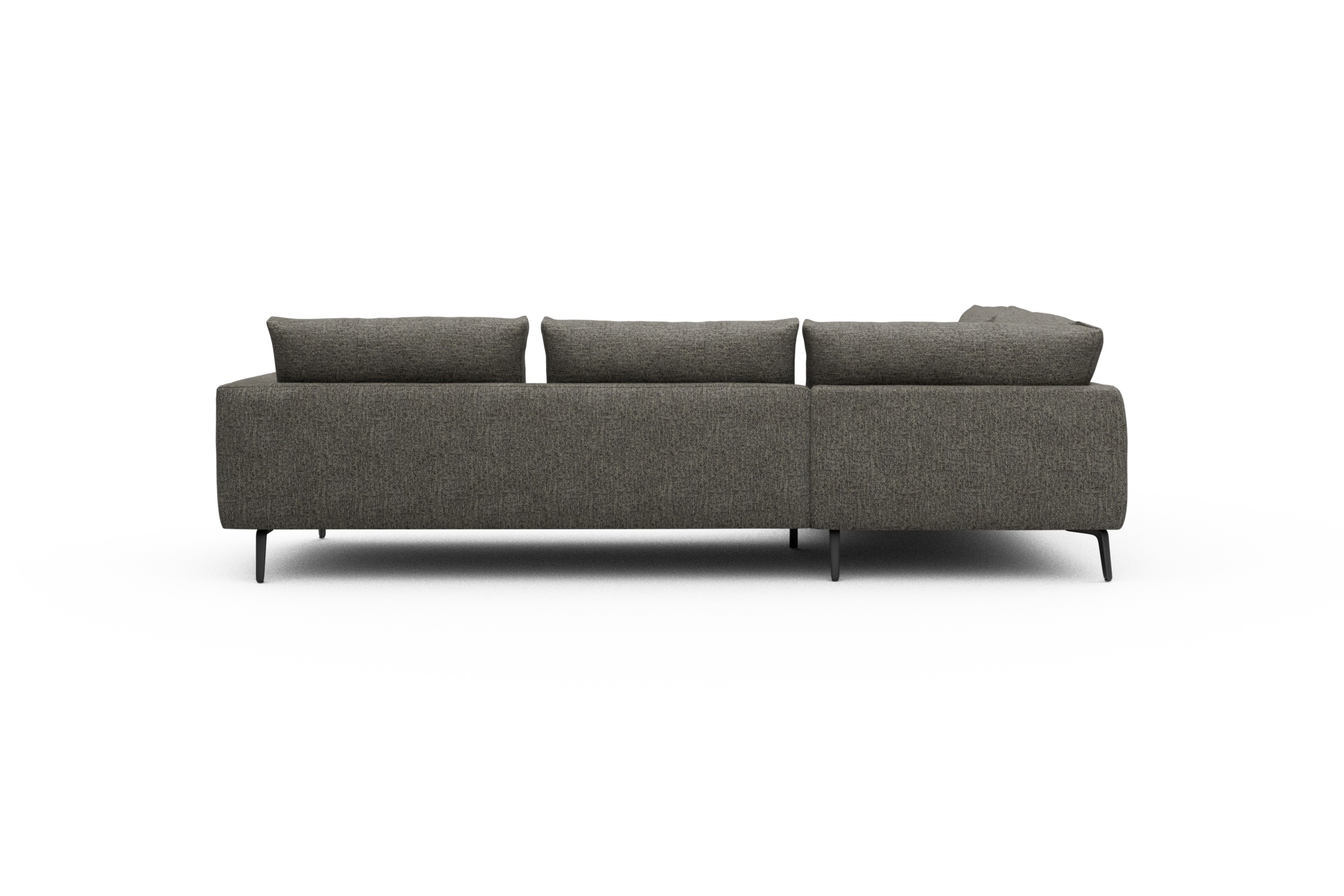 Ecksofa Karl Relax-Ecke links mit 2,5-Sitzer Carreno-Sepie-Brown