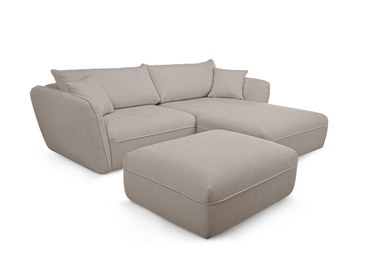 Bobochic Luigi Ecksofa mit Pouf