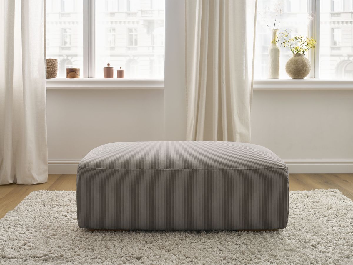 Bobochic Sidonie Pouf Cordsamt Taupe