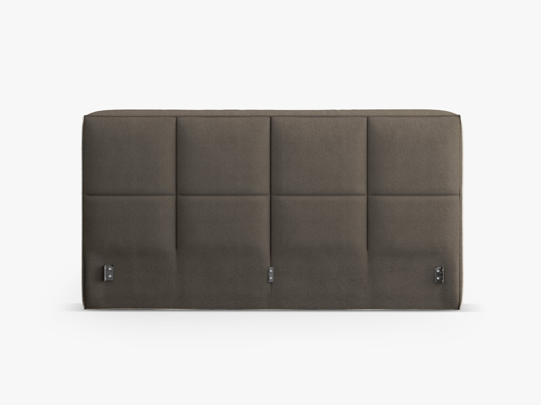 Micadoni Darren Samtiger Kopfteil Boucle LEGEND Graubraun 209x100
