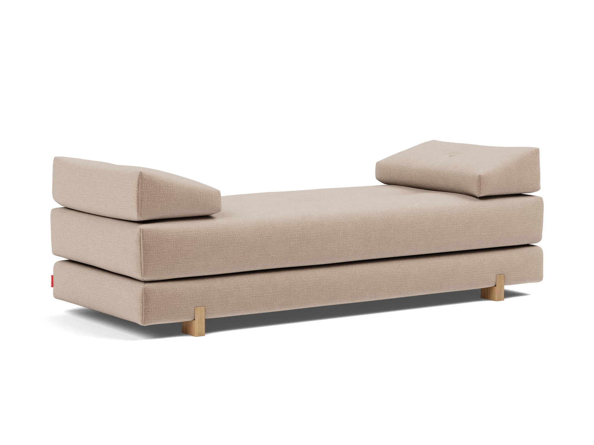 Tagesbett Sigmund Chenille Esina 417-Mocha Beine Drip Eiche