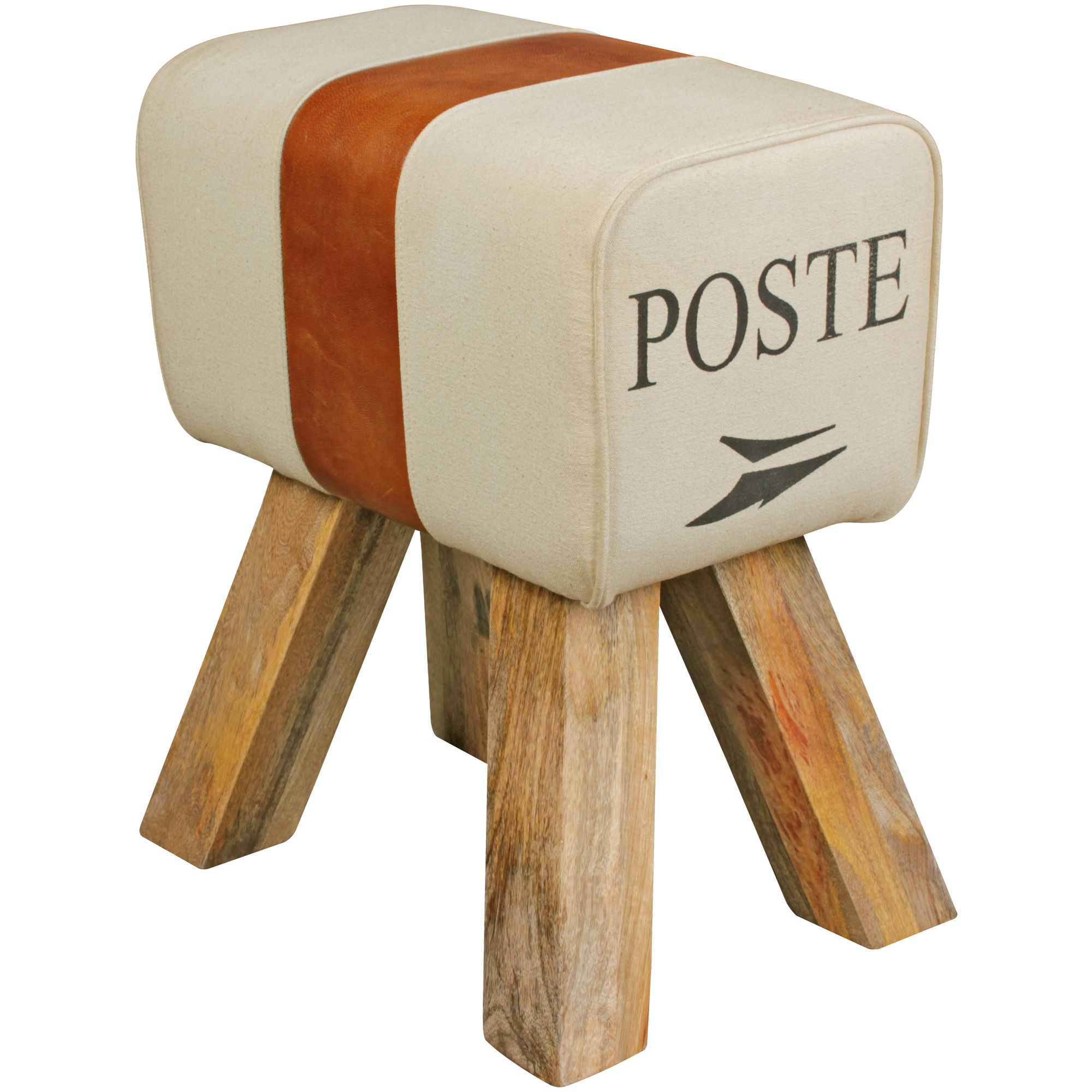 Sitzhocker Dalvik Stoff Braun 40 × 30 × 47 cm