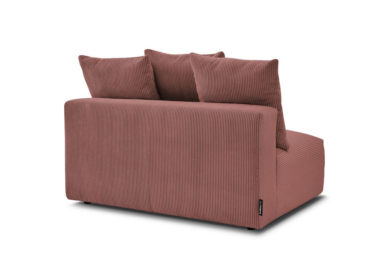 Bobochic Voltaire Sofamodul 2-Sitzer 142 × 100 cm Cordsamt Rosa