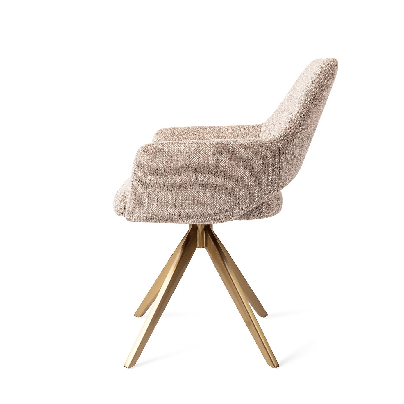 Jesper Home Esszimmerstuhl Yanai Biscuit-Beach Turn Gold