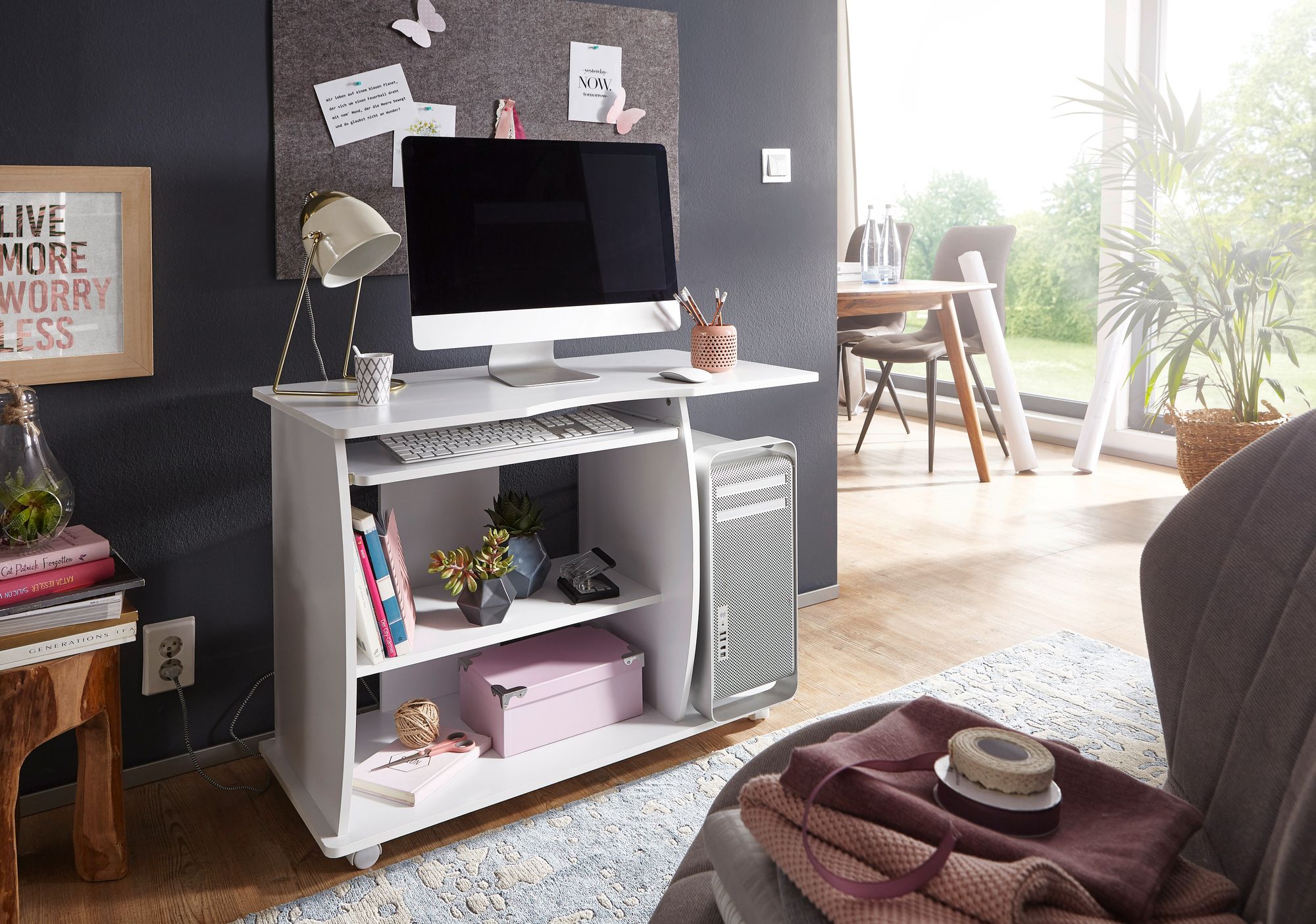 Computertisch Dovre Weiß 90 × 50 × 71 cm