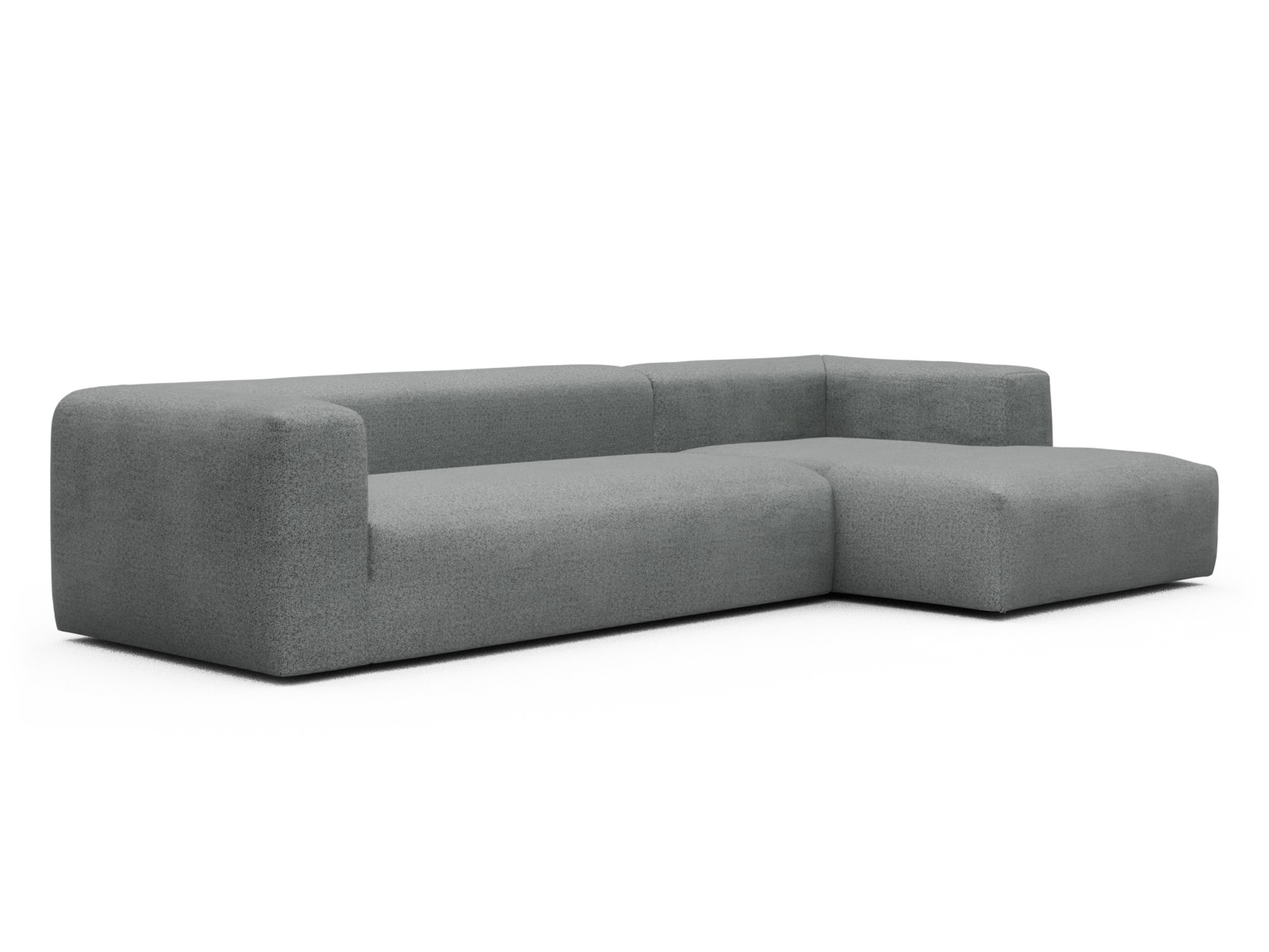 Skandi Home Ecksofa Fred Chaiselongue rechts mit 2,5-Sitzer Aivi-Gravet-Grey moebelfaktor