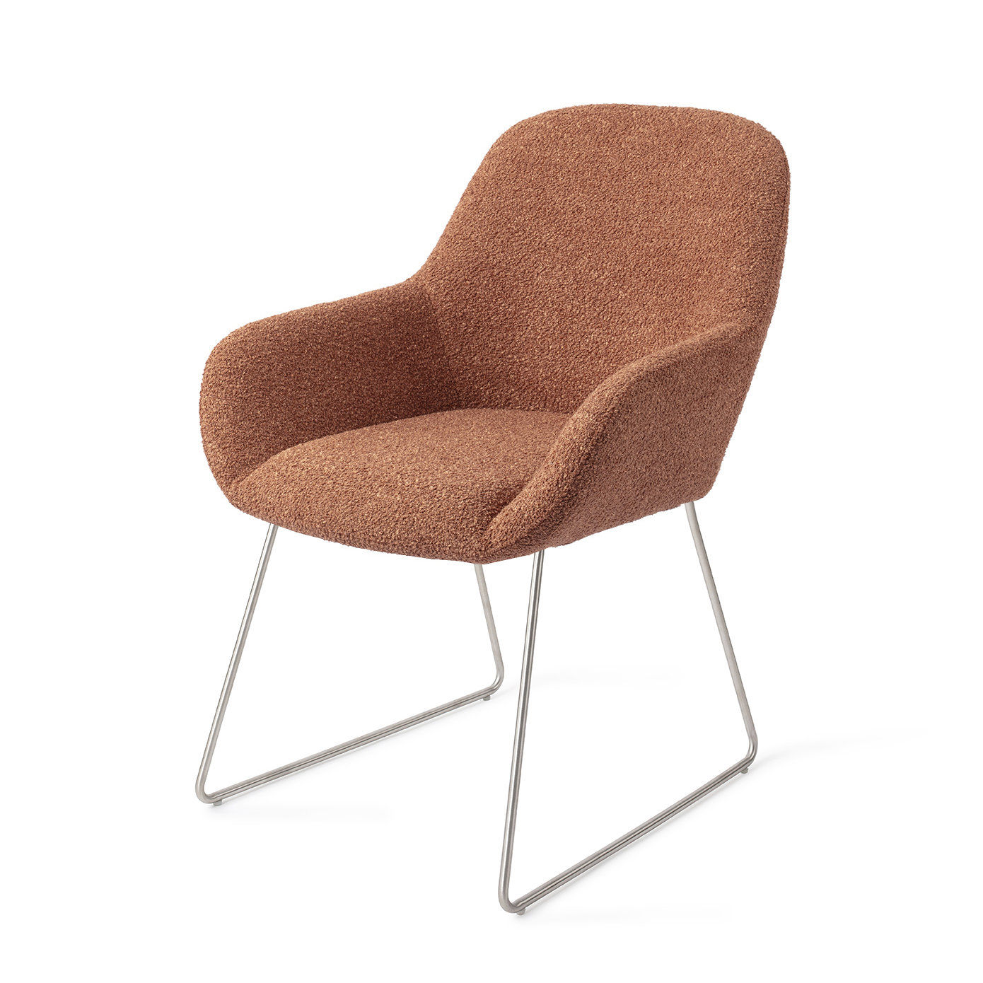 Jesper Home Esszimmerstuhl Kushi Amber Autumn Slide Stahl