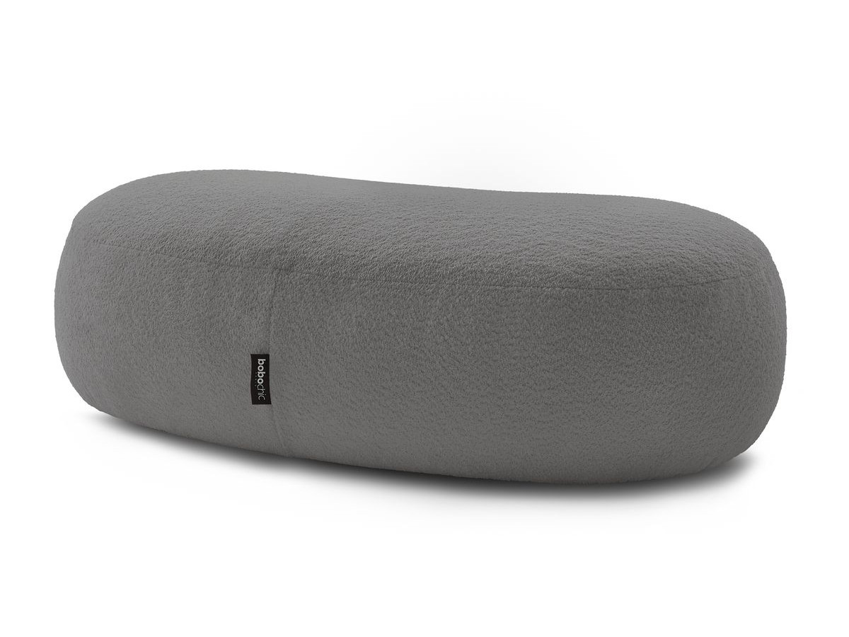 Bobochic Saint-germain Pouf Bouclé-Stoff Hellgrau