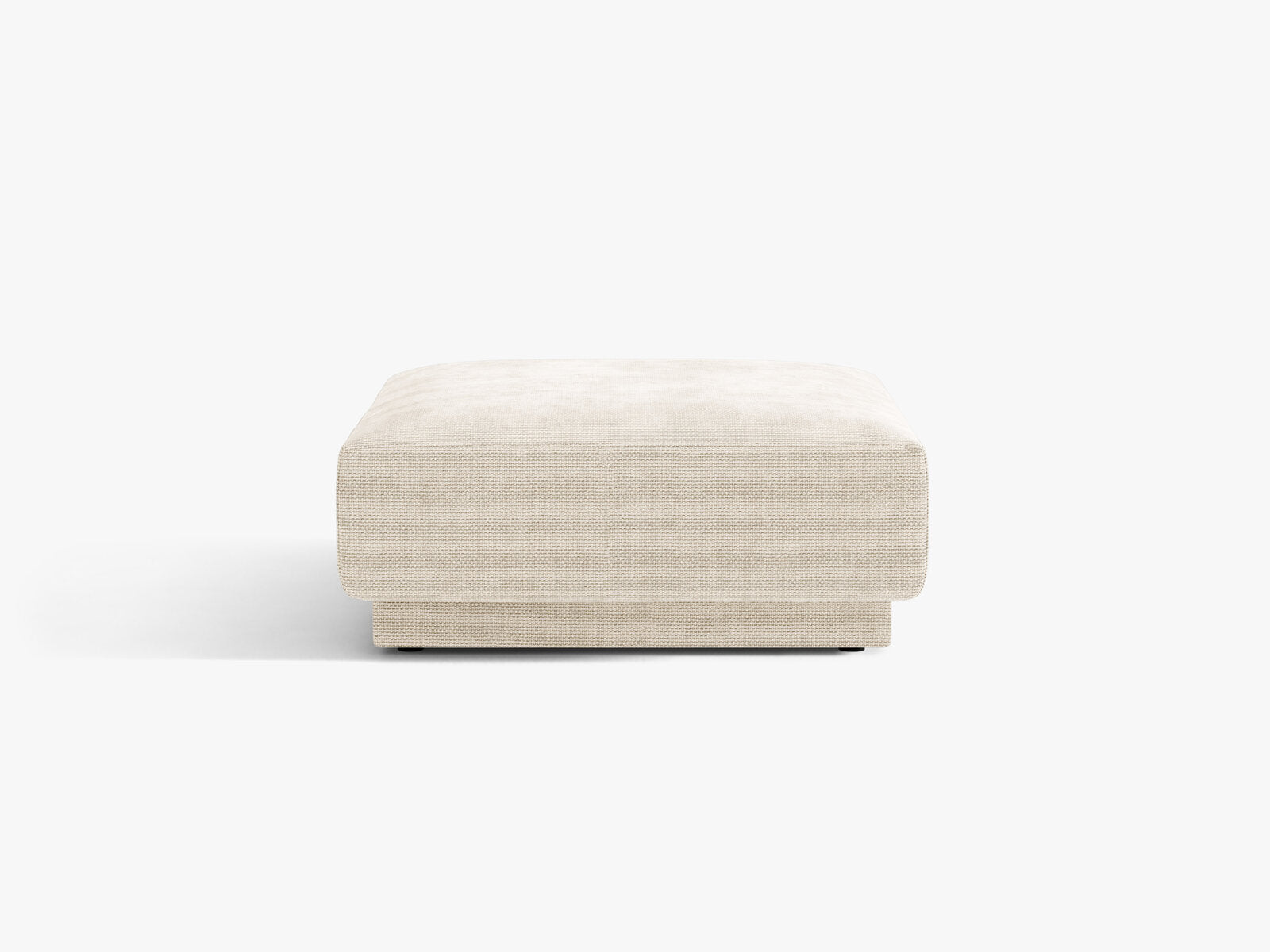 Micadoni Hocker Miley 1-Sitzer Chenille Eden Elfenbein