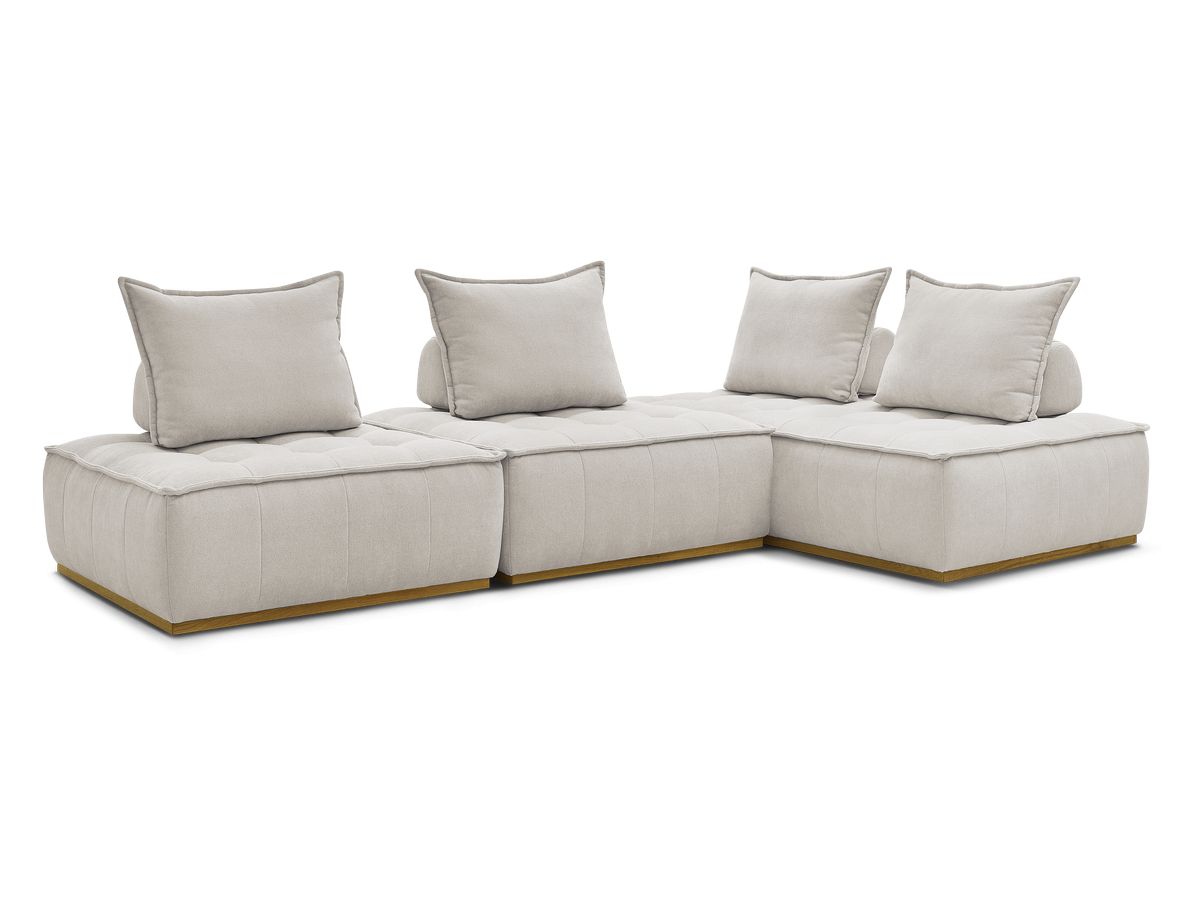 Bobochic Elisa Ecksofa Strukturstoff Beige