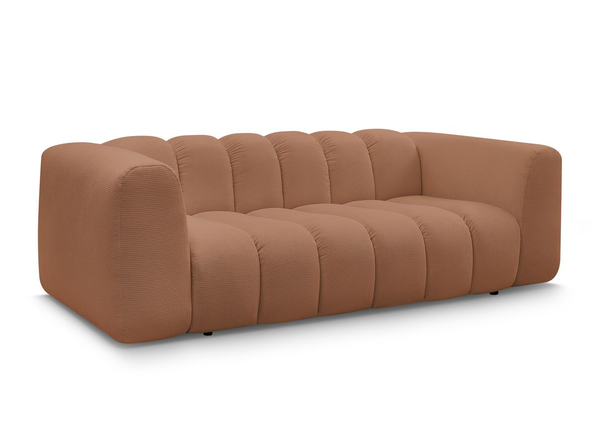 Bobochic Talia Sofa 3-Sitzer Melange-Stoff Orange
