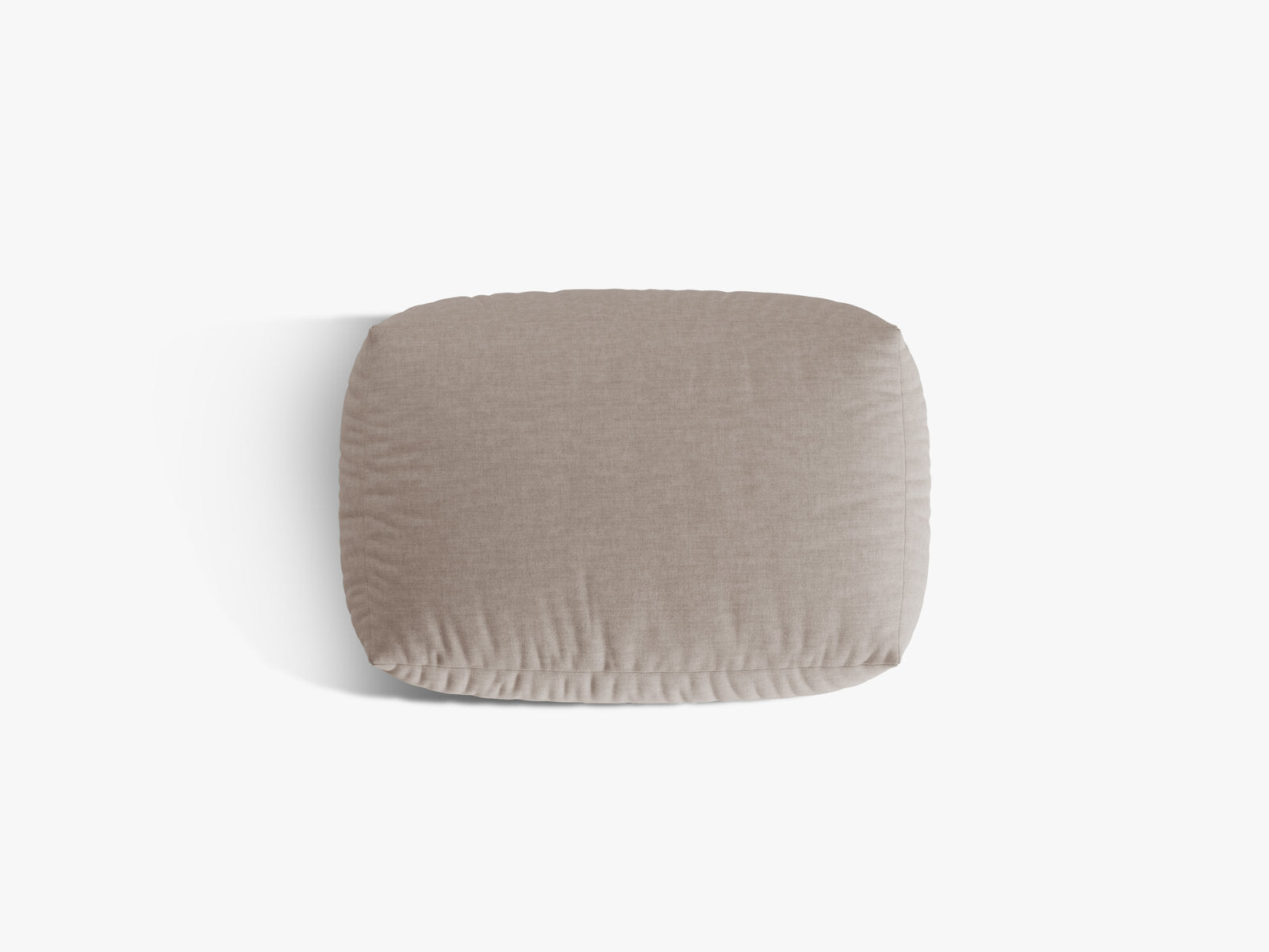 Micadoni Hocker Martina 1-Sitzer Strukturierter Stoff Boston Dunkelbeige