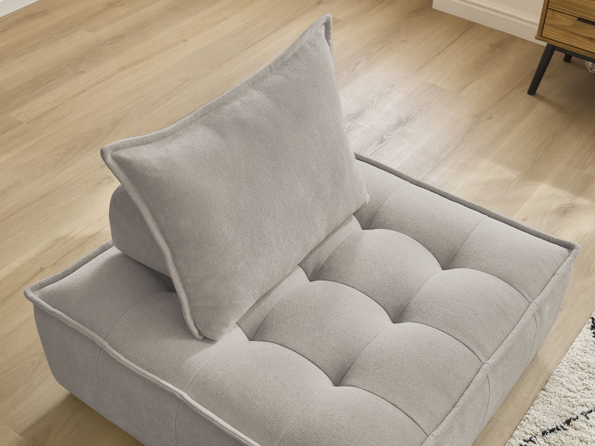 Bobochic Elisa Sofamodul 1-Sitzer Strukturstoff Beige