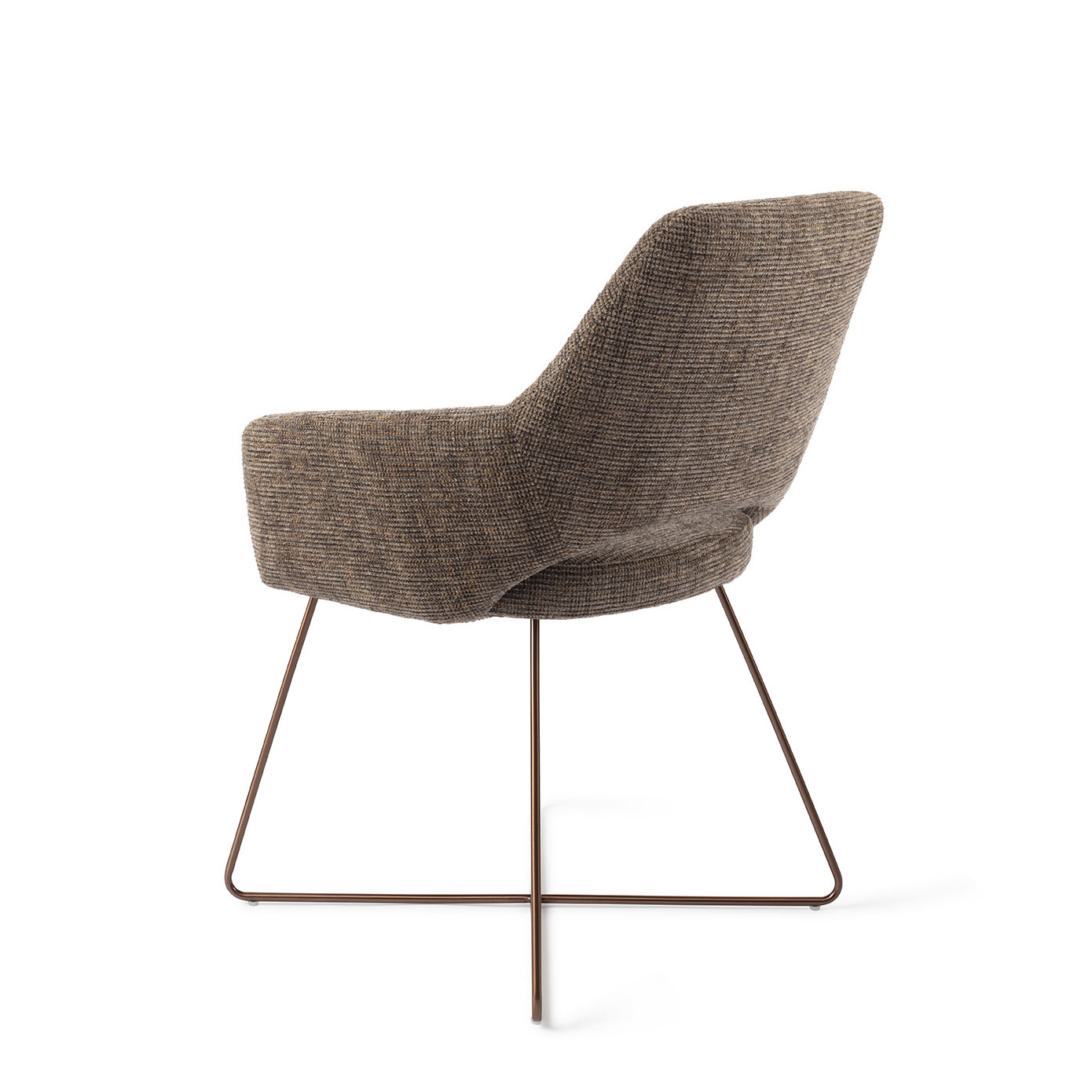 Jesper Home Esszimmerstuhl Yanai Checked Chestnut Cross Rose