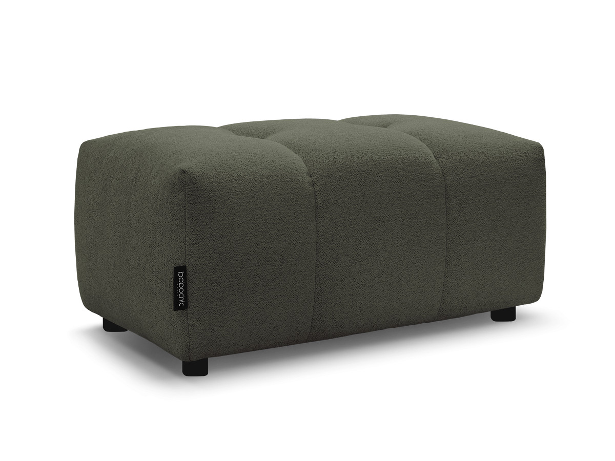 Bobochic Roxelane Pouf Melange-Stoff Grün