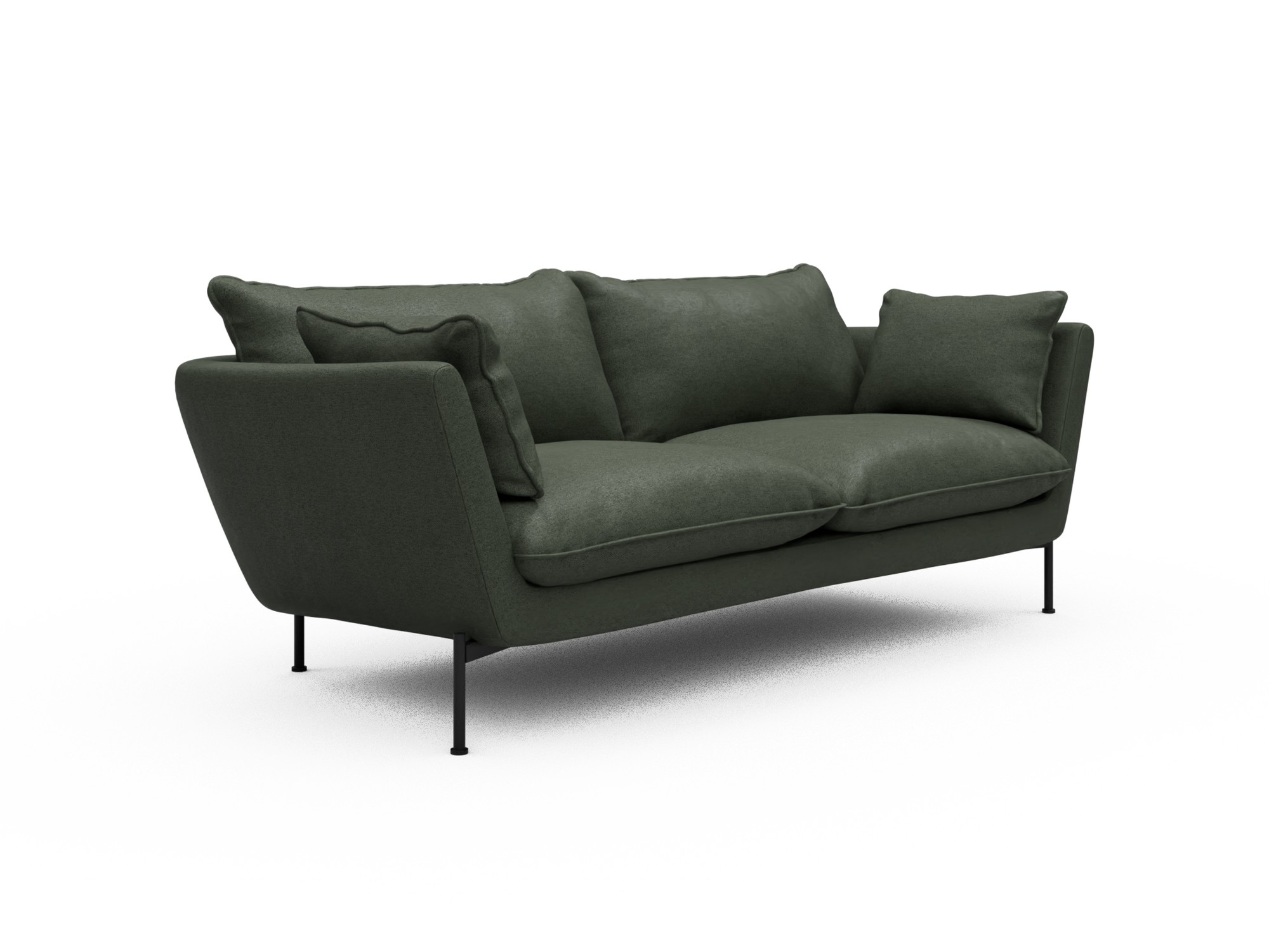 Skandi Home Sofa Anton Soft 2-Sitzer Denari-Forest-Green moebelfaktor