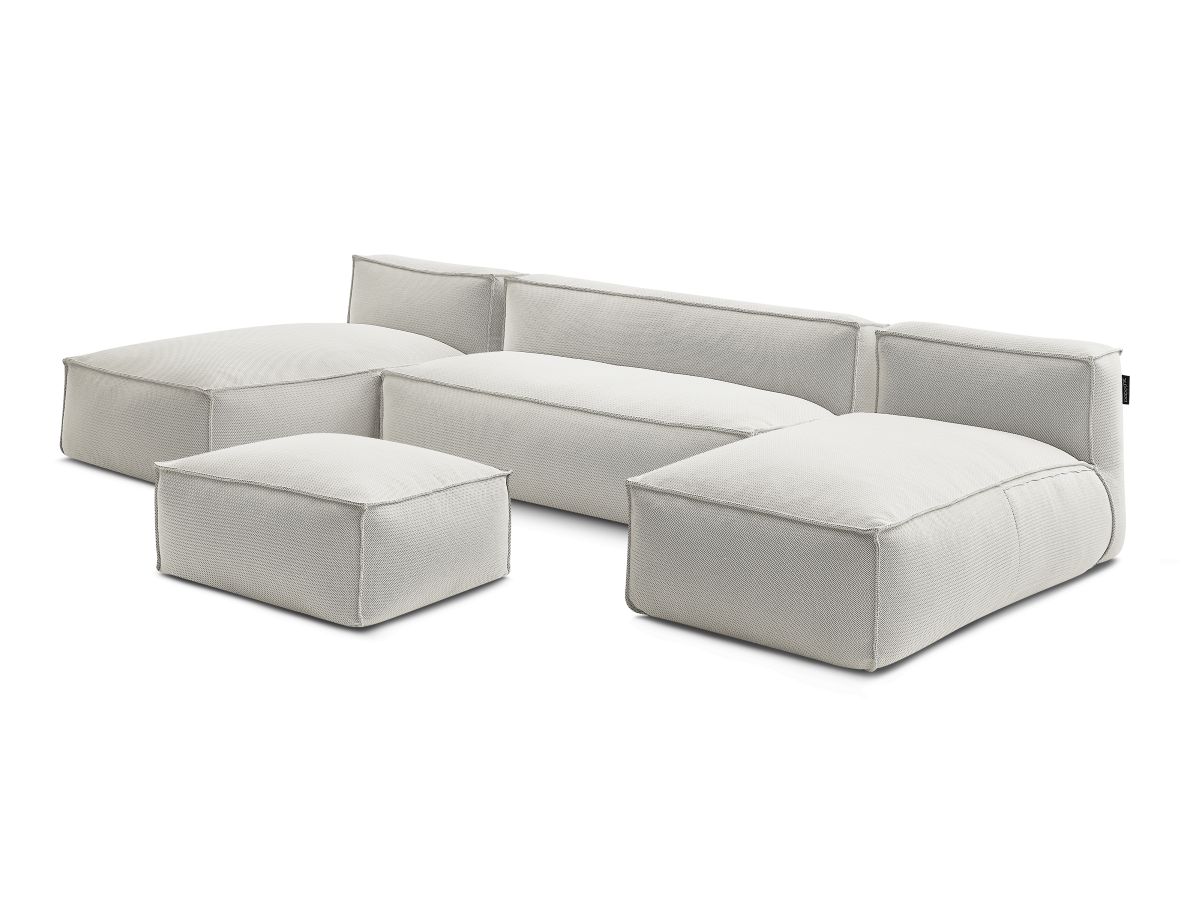 Bobochic Biarritz Gartensofa 4-Sitzer mit Pouf 332 × 168 cm