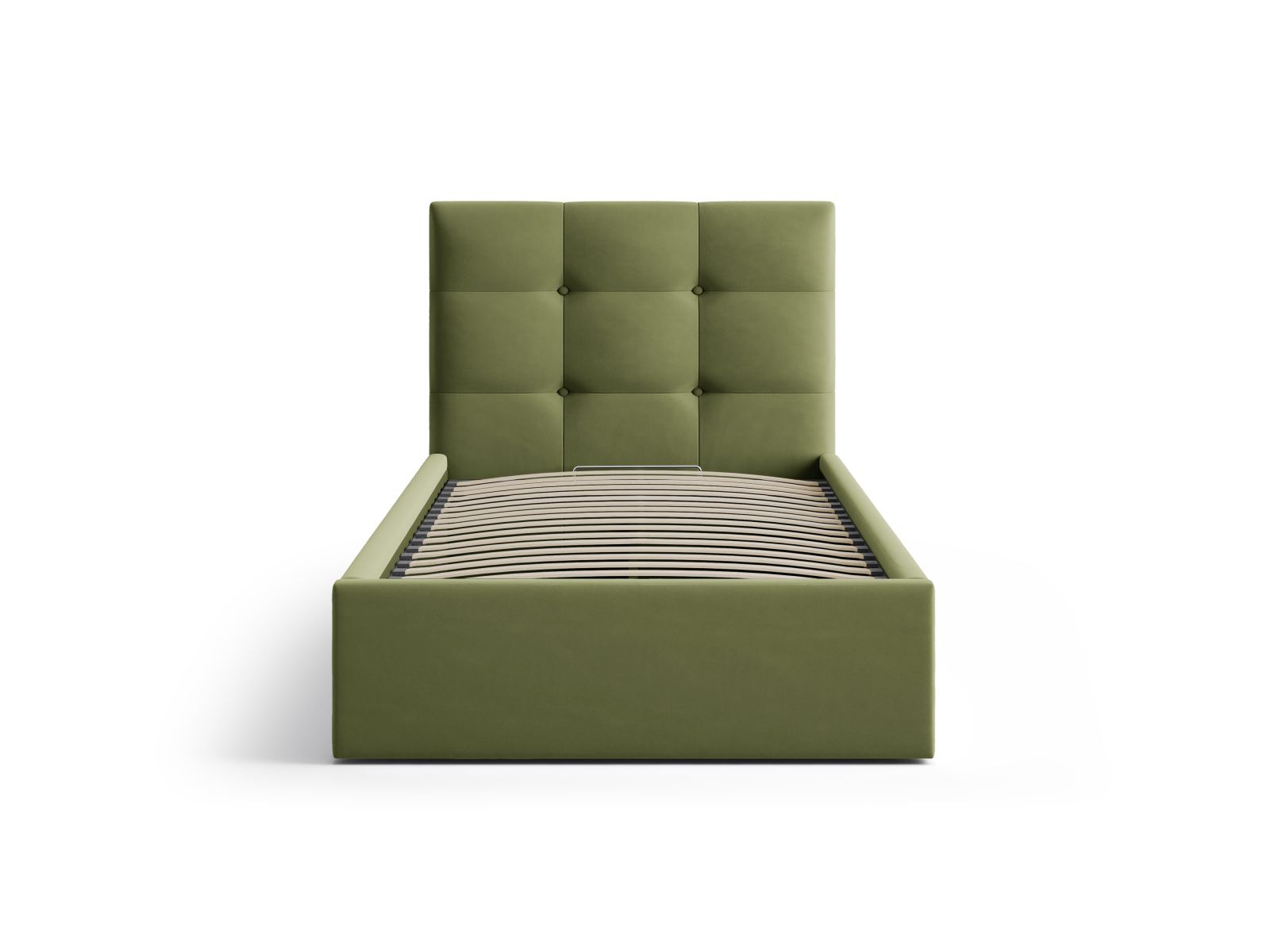 Micadoni Bett Phaedra Samt Magic Velvet Armeegrün 90x200