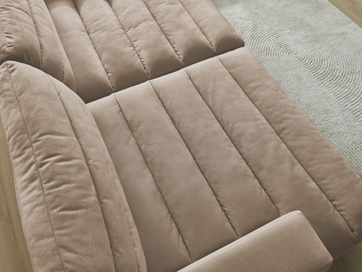 Bobochic Sierra Sofa 4-Sitzer Samt Taupe