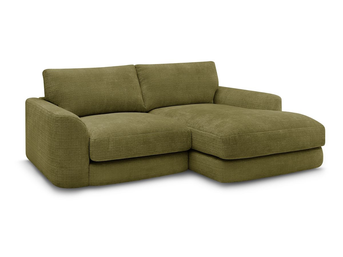 Bobochic Leonore Ecksofa Strukturstoff Grün Ecke rechts