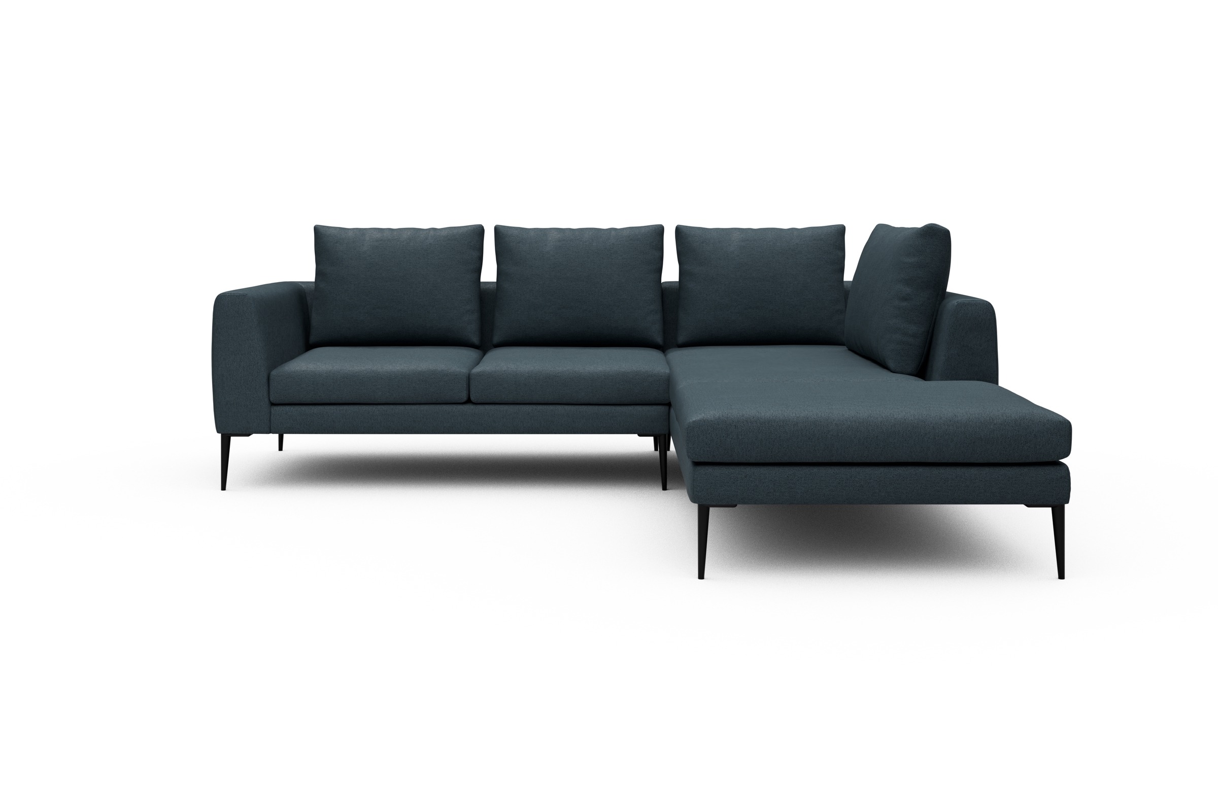 Skandi Home Ecksofa Paul Relax-Ecke rechts mit 2-Sitzer Denari-Royal-Blue moebelfaktor