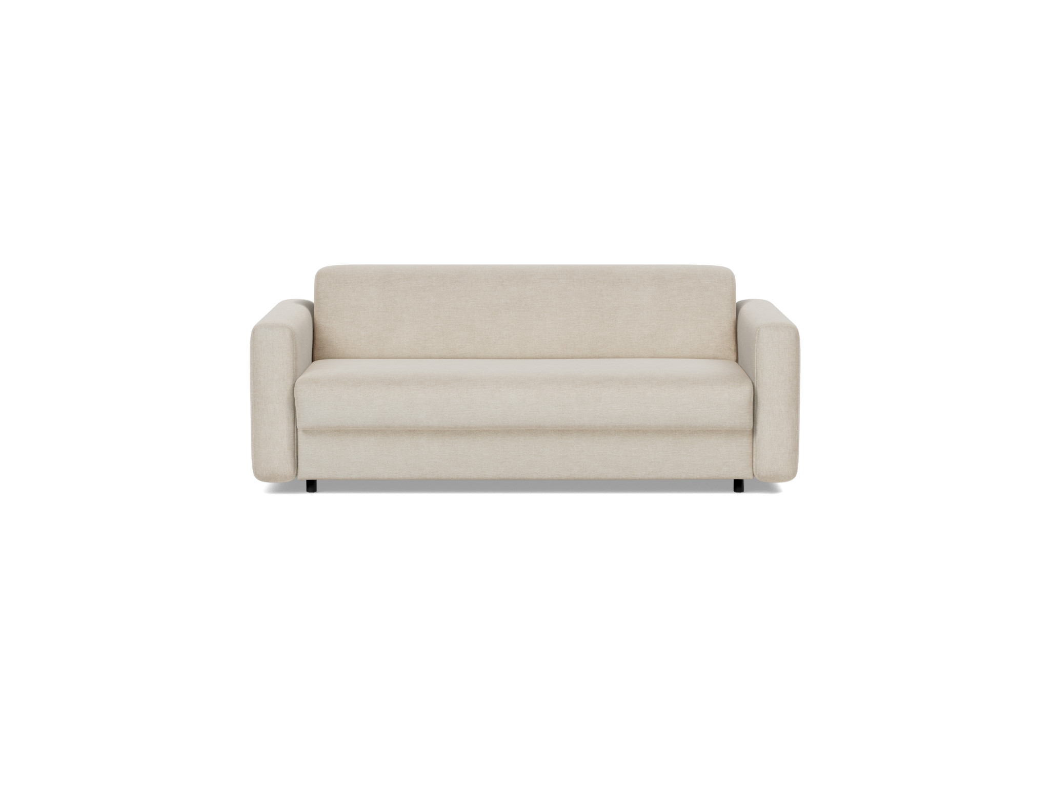 Schlafsofa Killian mit Memory-Matratze 140 Flachgewebe Phobos 586-Latte