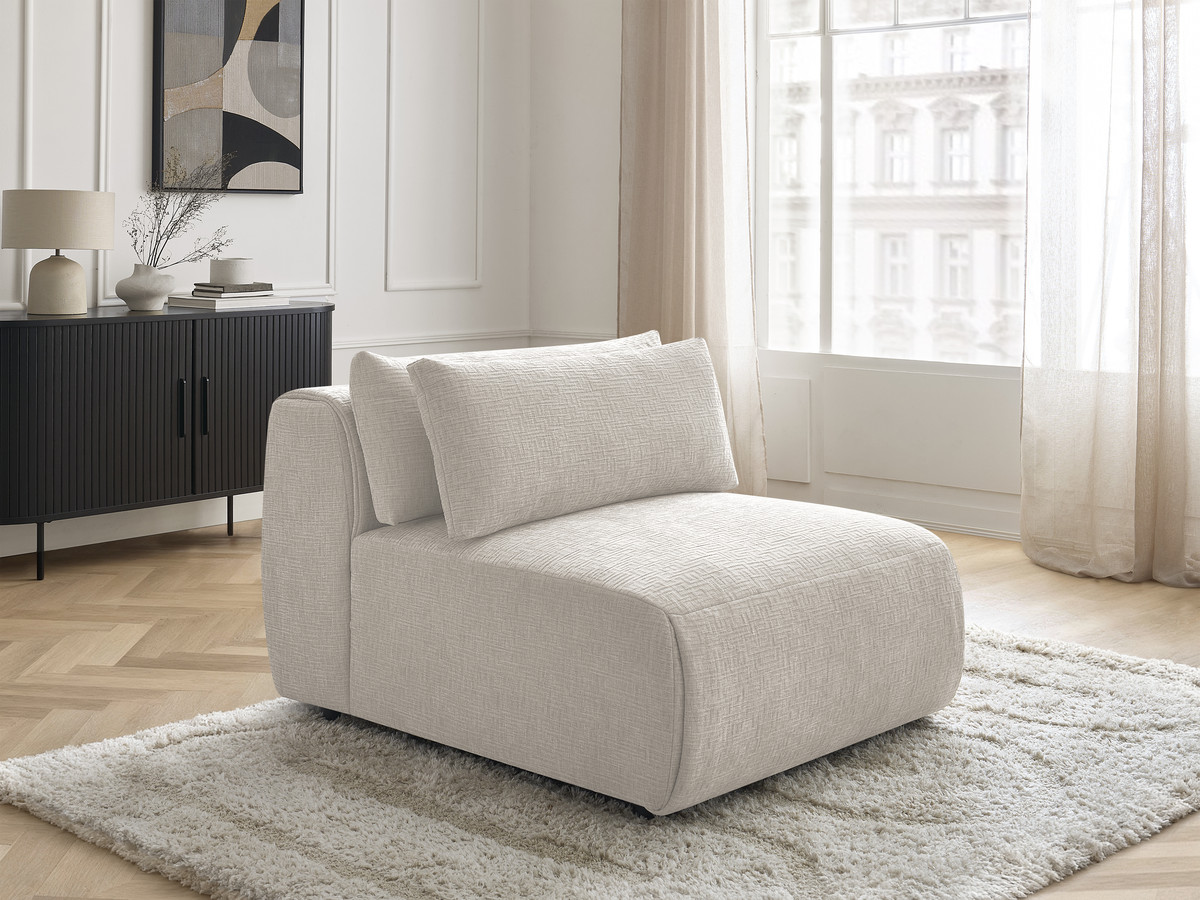 Bobochic Jana Sofamodul 1-Sitzer Strukturstoff Beige