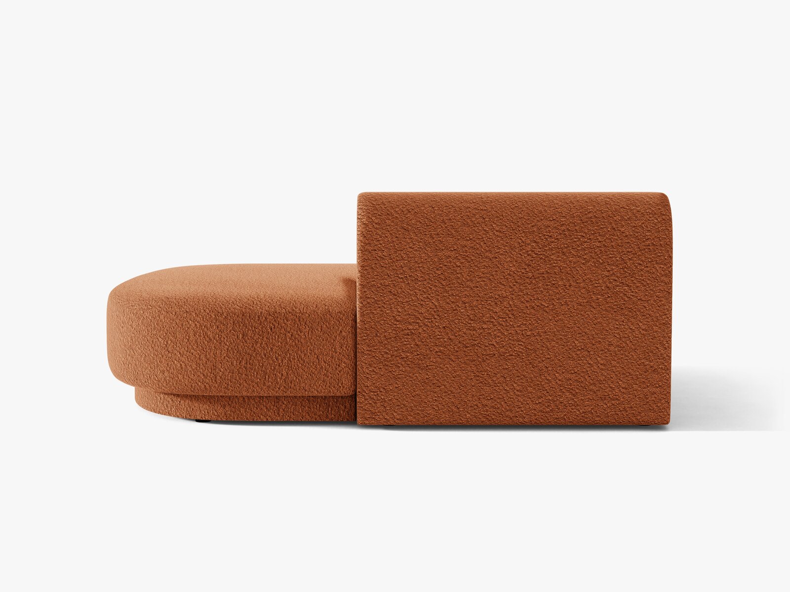 Micadoni 2-Sitzer Sitzmodul offen Miley Boucle Baloo Terrakotta Rechts