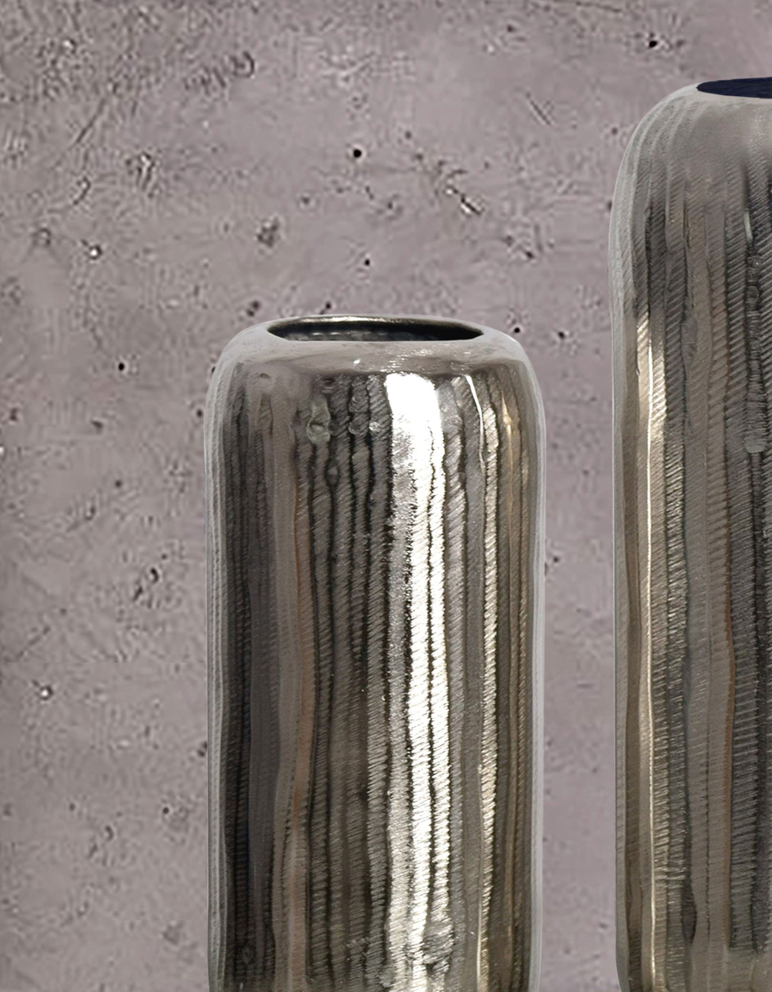 Tischvase Hovag Aluminium Silber Ø 16 cm