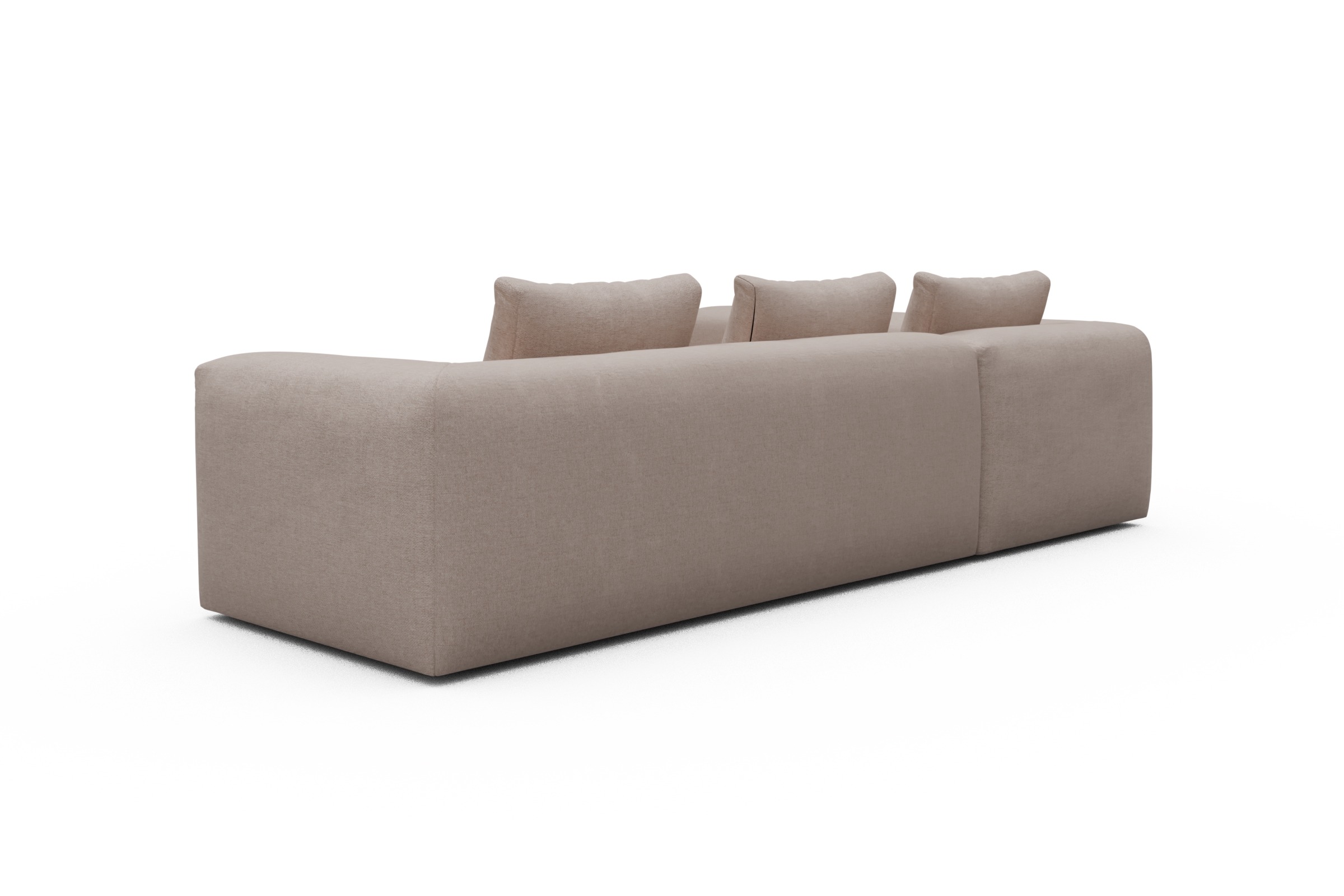 Ecksofa Fred 2x 2,5-Sitzer links offen Weda-Sand