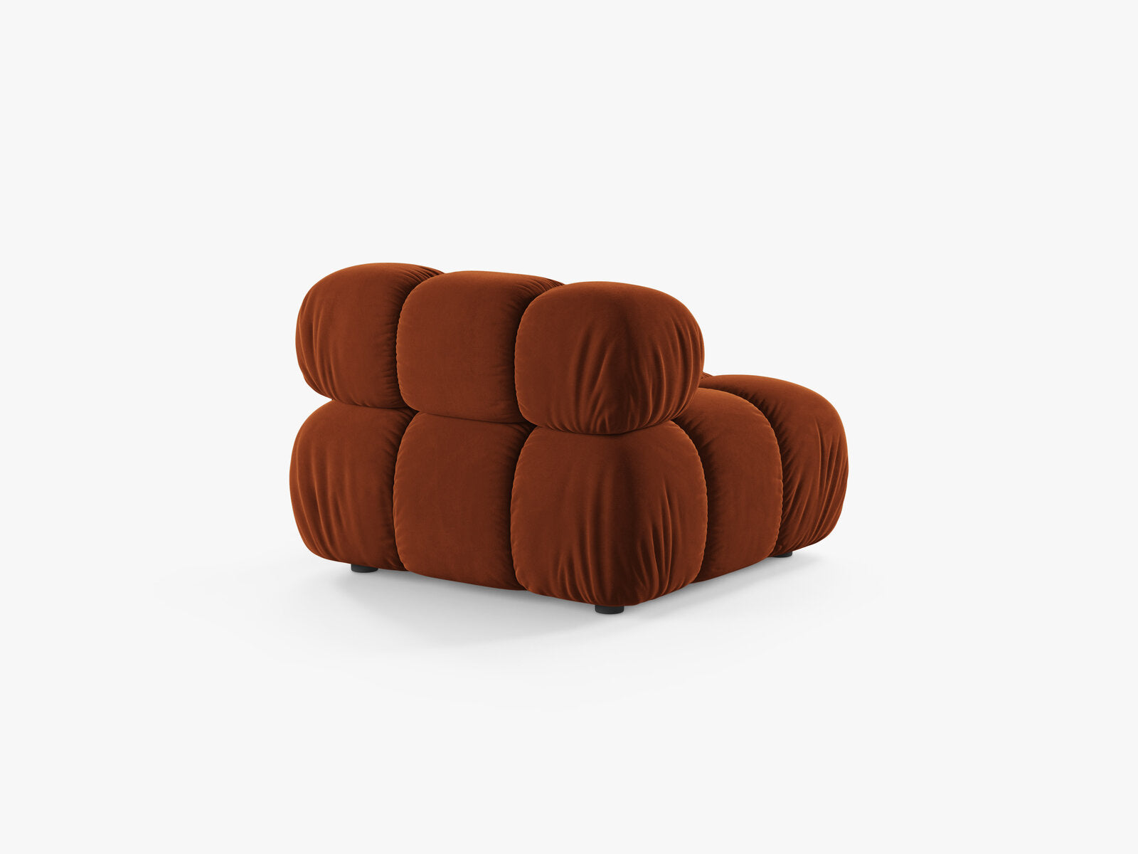 Micadoni Armloses Modul Bellis Samt Bluvel Terrakotta