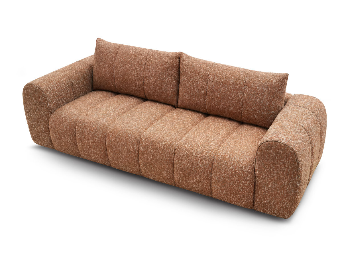 Bobochic Nesty Sofa 3-Sitzer Melange-Stoff Orange