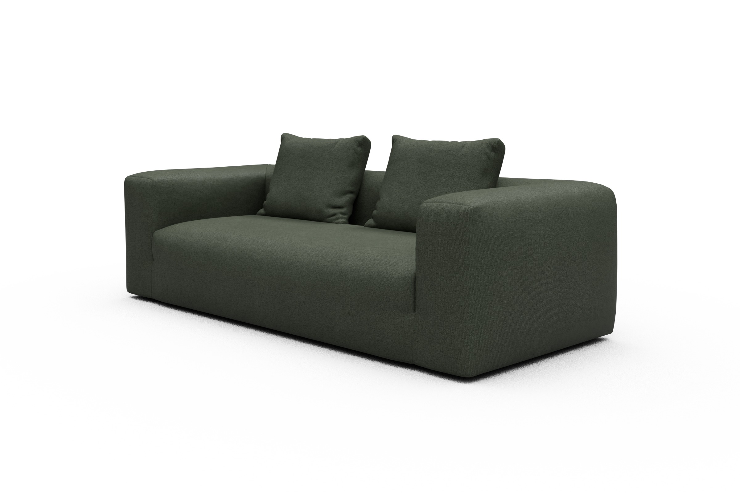 Sofa Fred 3-Sitzer Denari-Forest-Green