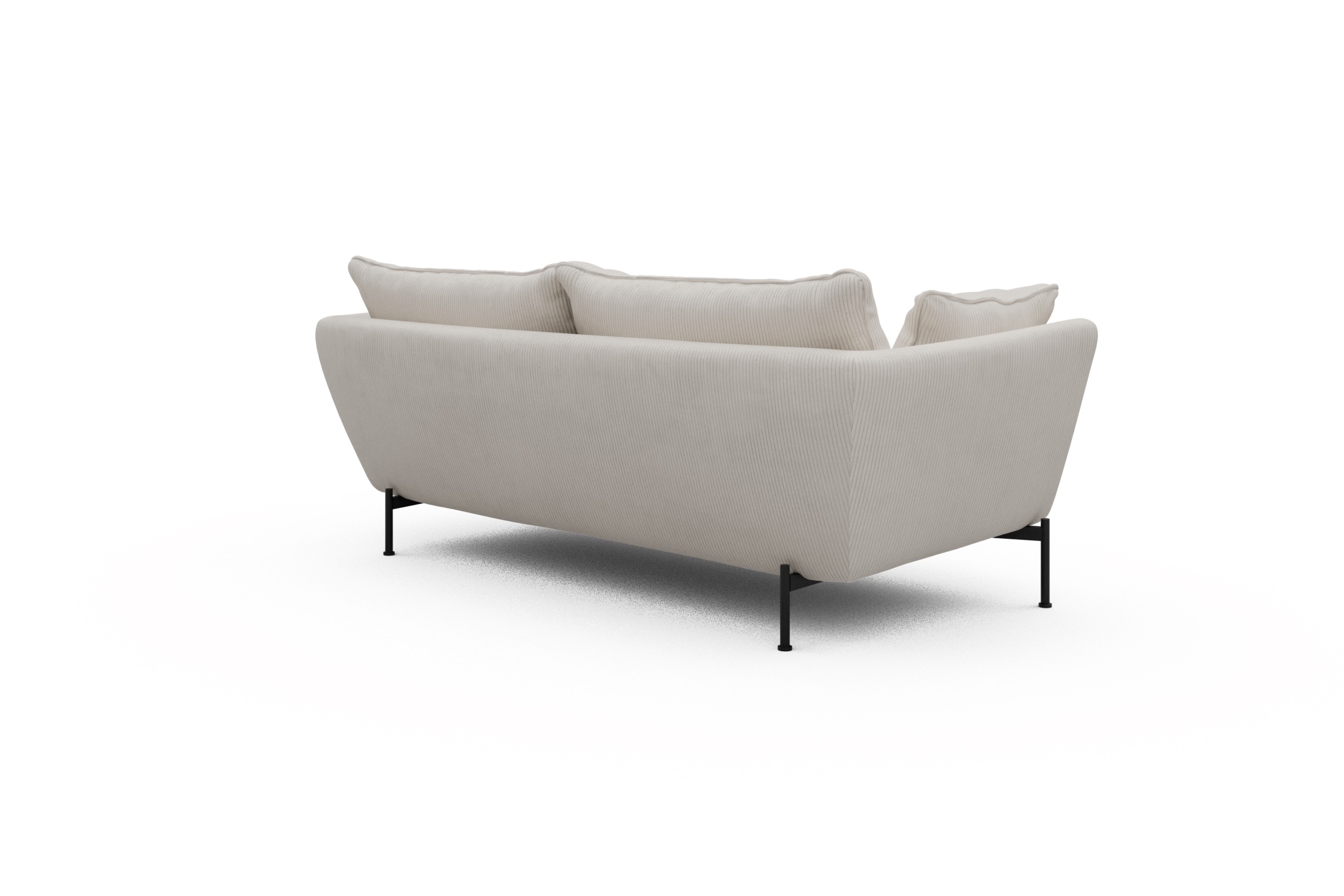 Sofa Anton PREMIUM 2-Sitzer Corduroy-Ivory