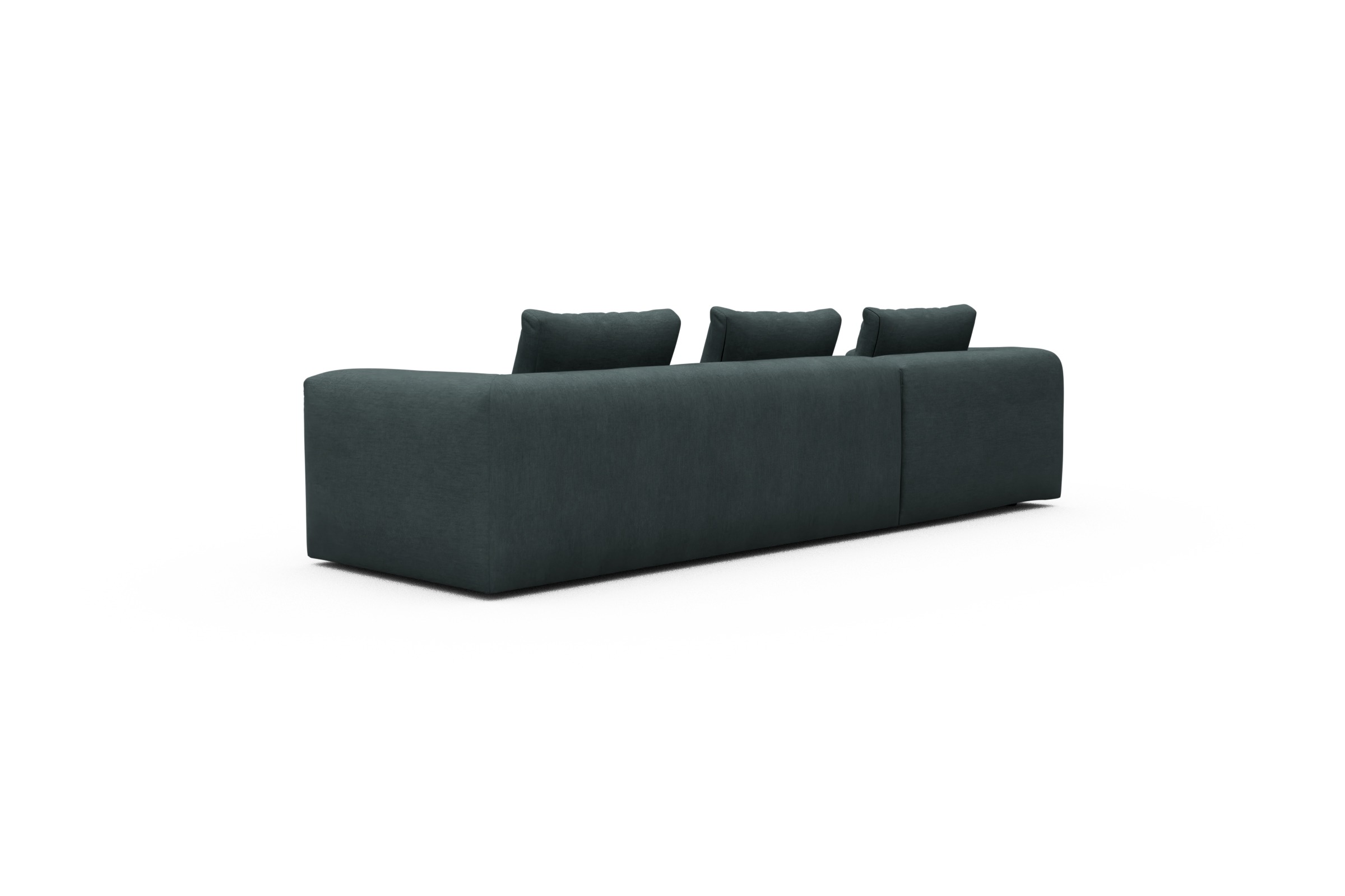 Ecksofa Fred Chaiselongue links mit 2,5-Sitzer Vivus-Blue