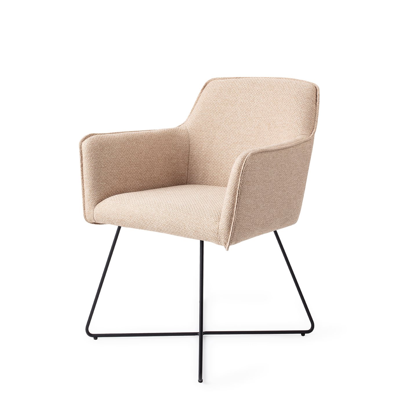 Jesper Home Esszimmerstuhl Hofu Wild-Walnut Cross Schwarz