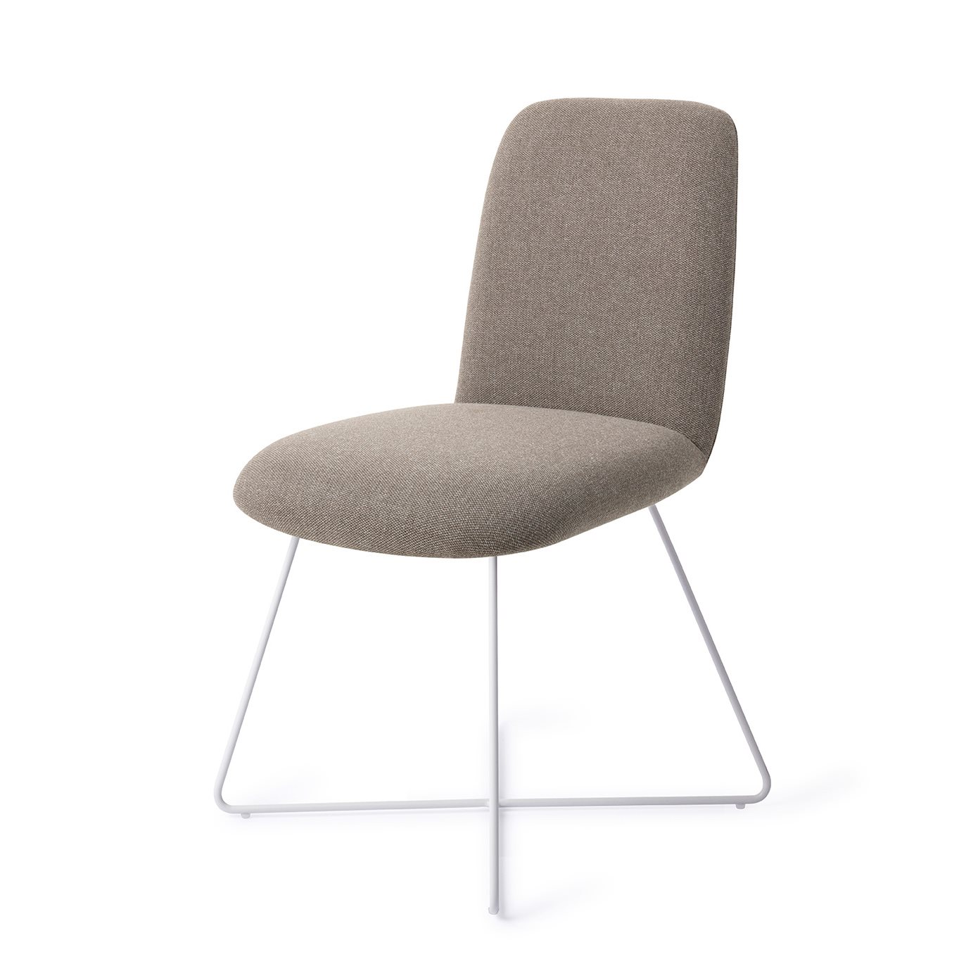 Jesper Home Esszimmerstuhl Taiwa Foggy-Fusion Cross Weiß