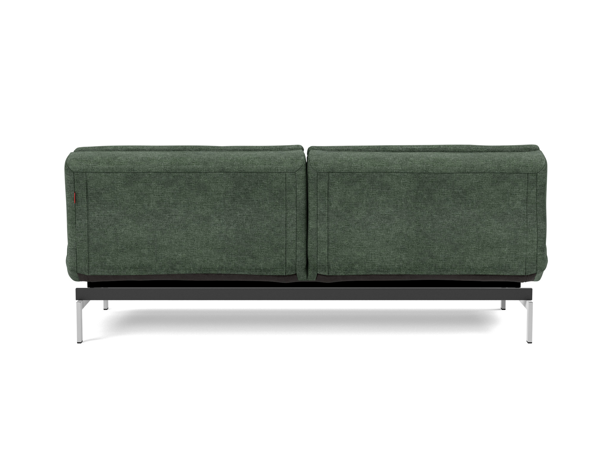 Schlafsofa Dublexo Flachgewebe Avella 281-Pine-Green Beine Chrom