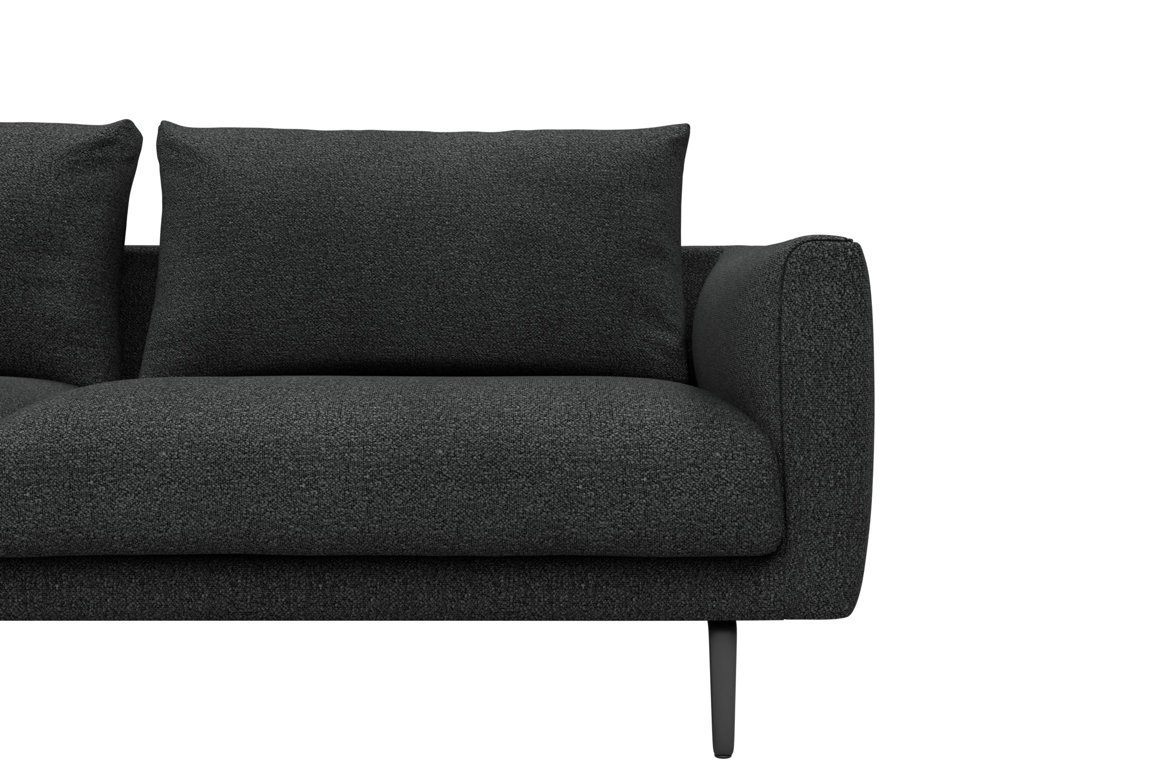 Sofa Karl 2-5-Sitzer Boucle-Charcoal