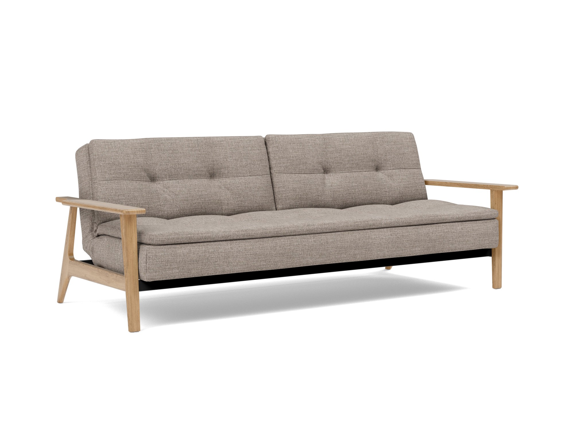 Schlafsofa Dublexo Frej Chenille Yuveno 472-Warm-Grey