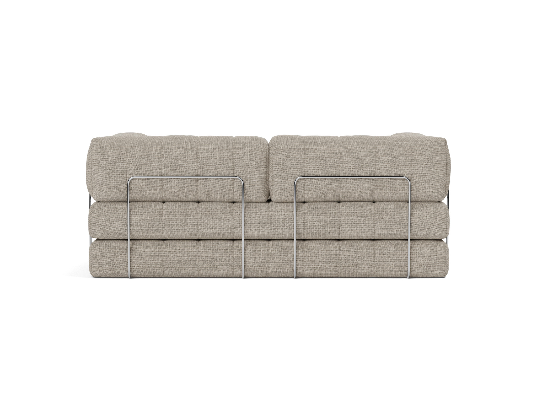 Schlafsofa CozyPad mit Armlehnen Strukturierter Stoff Kenya 579-Gravel