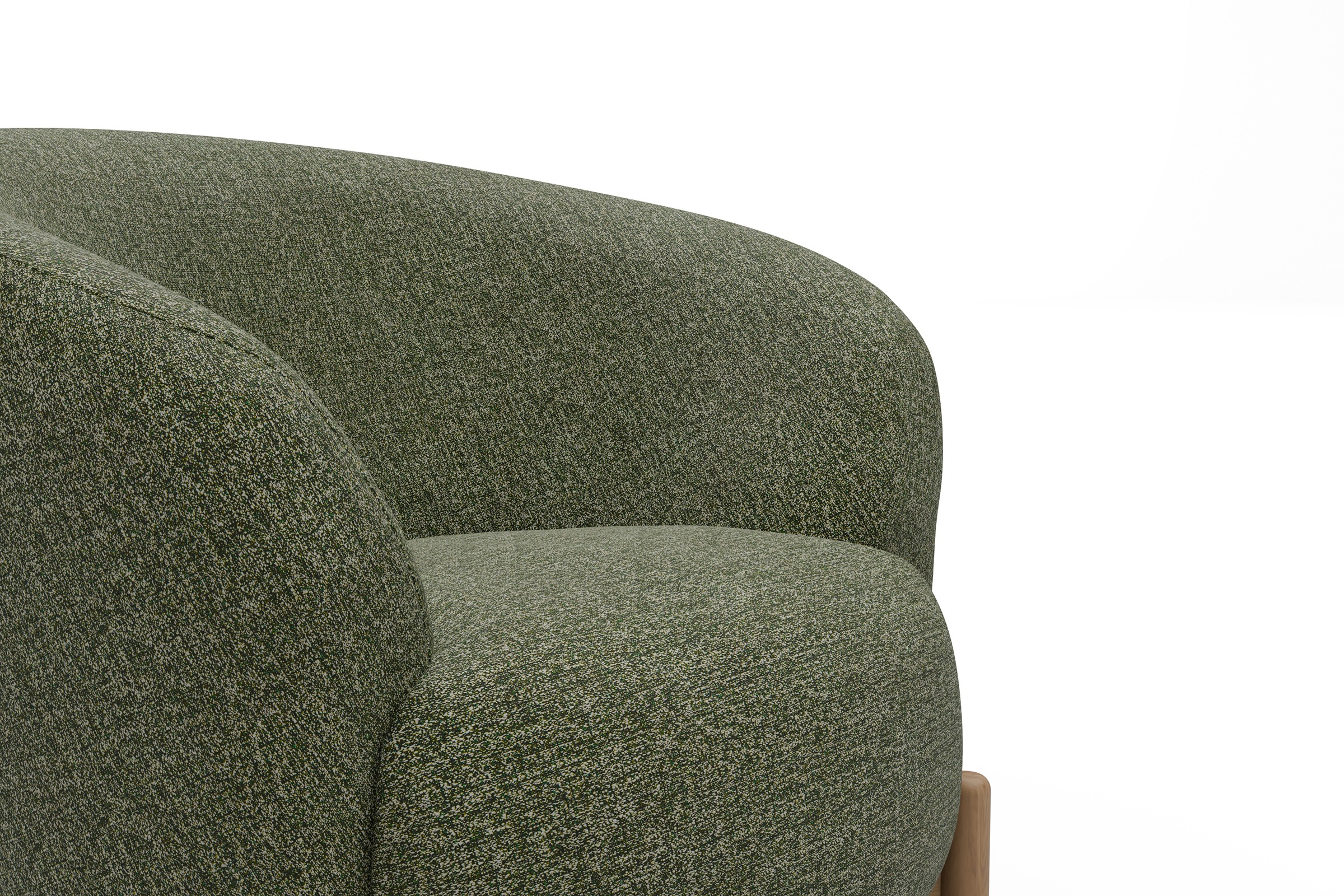 Sessel Ronda Holzbeine Eiche Natur Carreno-Vivid-Green