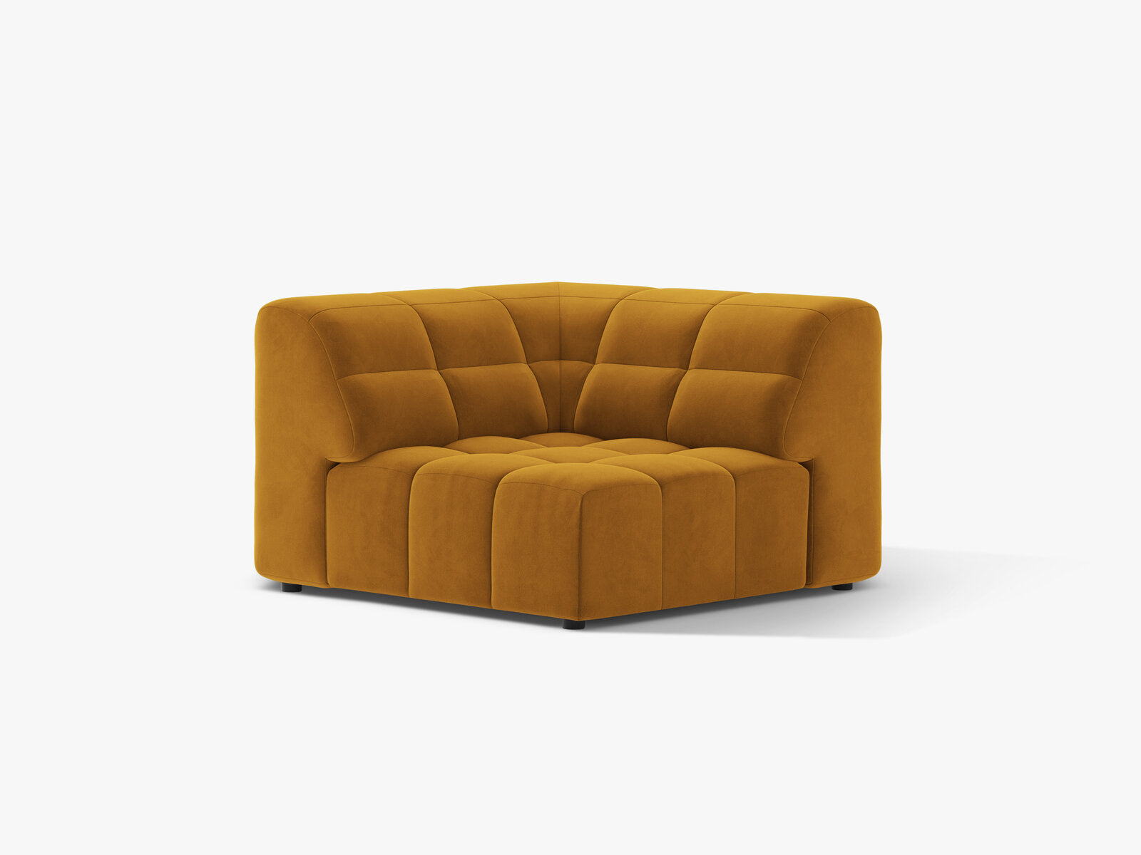 Micadoni Jennifer Eckmodul Samt Bluvel Gelb