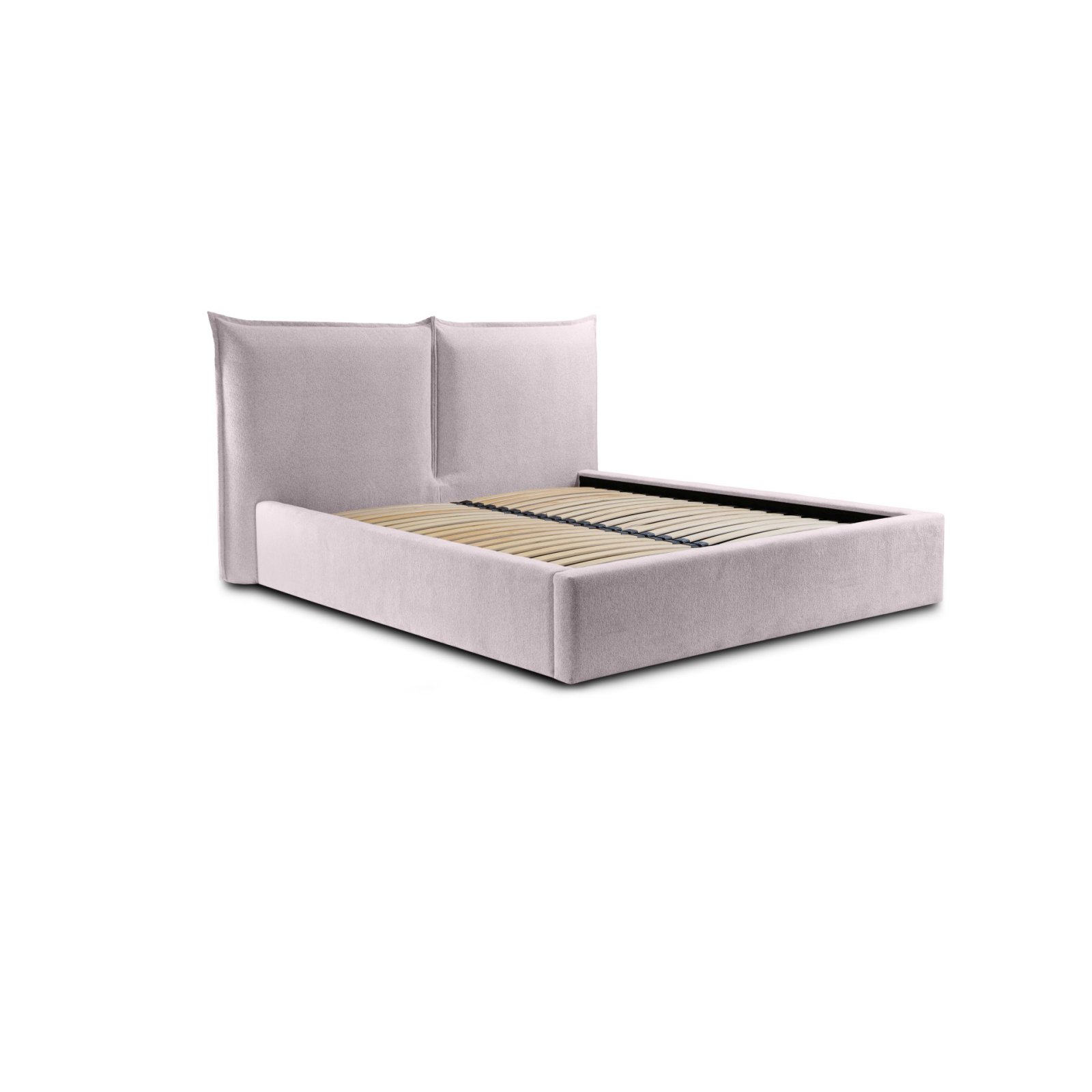 Polsterbett Verona Flachgewebe 160x200 mit Metallrahmen Raven 91