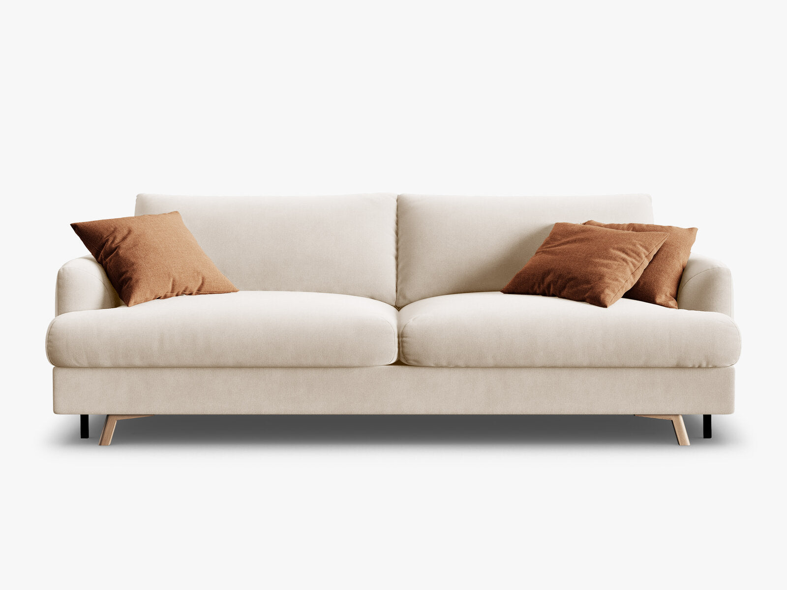 Micadoni Naomi Sofa Mit Bettfunktion Und Stauraum Samt Salvador Beige