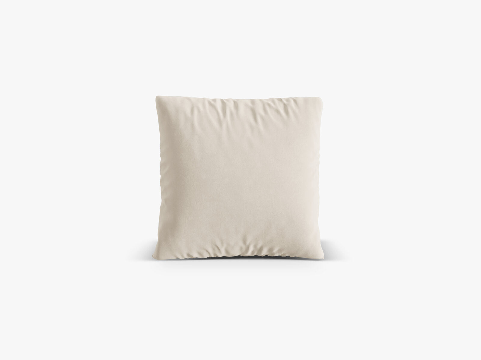 Micadoni Kissen Nuria Samt Beige 40x40x13