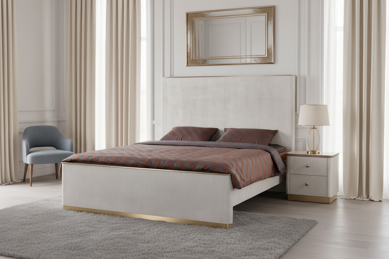 Livin Hill Set Stilig Bedroom: Polsterbett + 2× Nachttisch 160 × 200 cm